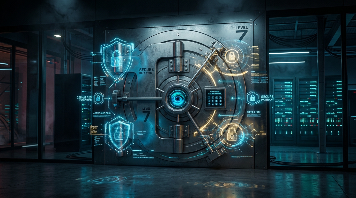 국세청 전산망 수준의 보안 금고 (AI 생성 이미지)